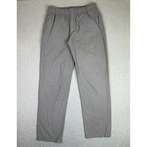 Adsum Pants Mens Medium Gray Regular Fit Chino Drawstring Elastic Waist Casual